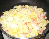 2分で完成！カニカマチャーハン！作り方4写真
