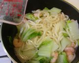 塩味で★白菜とえびのシンプル蒸しうどん作り方4写真