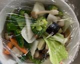 肉無チクワ簡単キムチごまドレ味野菜炒め作り方12写真