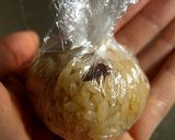ラップで簡単♪ 甘栗のライスボール作り方6写真