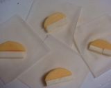 ❤甘っふわっとろっチーズと柿の包み揚げ❤作り方5写真