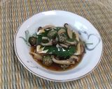 梅しそ豆腐のきのこ餡かけ作り方5写真