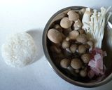 ♢キノコのスープ粥♢作り方1写真