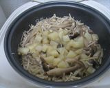 炊飯器ひとつ 簡単きのこじゃがご飯作り方5写真