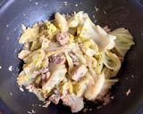 キャベツと鯖缶のオイスター蒸し作り方5写真