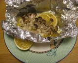 鮭ときのこのホイル焼き◇かぼすバター作り方4写真