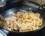 豚キムチ焼きうどん作り方6写真