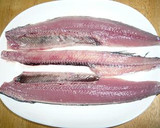 一口でサイズ秋刀魚のあぶり棒寿司作り方1写真