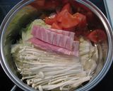 白菜と葱の和風酸辣湯作り方1写真