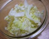 ささみと白菜のわさび漬け和え♫♬作り方1写真