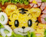 ハロウィンなしまじろうおにぎり✿キャラ弁作り方5写真