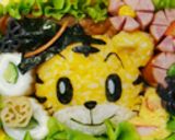 ハロウィンなしまじろうおにぎり✿キャラ弁作り方6写真