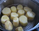 梅入り茶巾絞り作り方1写真