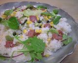 残り物冷凍ご飯と缶詰でコーンスパムちらし作り方4写真