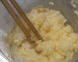 冷凍ご飯＋卵＋ツナ大豆＋葱＝即席和風炒飯作り方2写真