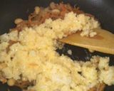 冷凍ご飯＋卵＋ツナ大豆＋葱＝即席和風炒飯作り方4写真