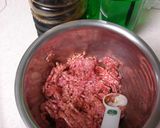キャベツと春雨のひき肉炒め作り方1写真