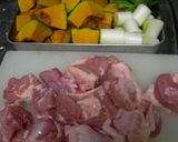 鶏とかぼちゃのうま煮作り方1写真