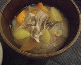 取り分け　離乳食♪中期・後期★根菜みそ汁作り方7写真
