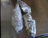 新聞紙とアルミで焼き芋(・∀・)作り方3写真