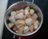 鶏と根菜の煮物作り方2写真