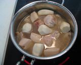 鶏と根菜の煮物作り方3写真