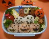 キャラ弁★ハロウィンな一口おにぎり♬作り方2写真