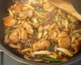どっさりきのこと鶏肉の甘辛生姜焼き作り方9写真