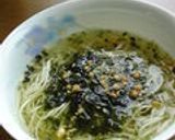 永谷園「お茶漬け海苔」で❀そうめん茶漬け作り方4写真