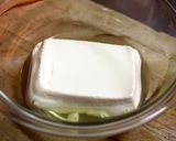 カニ缶消費。レンジだけでふんわり豆腐茶巾作り方1写真
