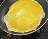 朝食のハム入りオムレツ（プチ減塩）作り方1写真