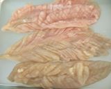 ☆梅巻きささみ☆作り方3写真