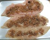 ☆梅巻きささみ☆作り方4写真