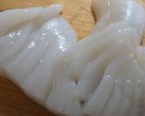 いかと春菊のにんにく炒め作り方1写真