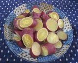 ポッカレモンでさつま芋と柿のみたらし和え作り方1写真