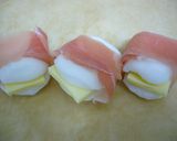お弁当に☆はんぺんチーズの生ハム巻き作り方1写真