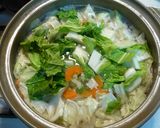 ♥暖まるぅ～具沢山の味噌煮込みうどん♥作り方4写真