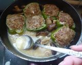 ピーマン肉詰めのレモンソース作り方8写真