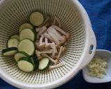 ズッキーニとかぼちゃのホットサラダ作り方1写真