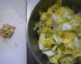 白菜と豚ひき肉の酒煮作り方1写真