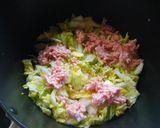 白菜と豚ひき肉の酒煮作り方2写真