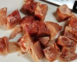 減塩　かぶと鶏肉の炒め煮　作り方2写真