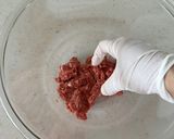 春キャベツの揚げ焼きメンチカツ作り方1写真