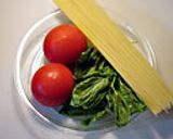 トマトLoveな朝食ひんやりパスタ作り方1写真