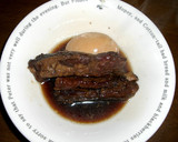 豚の甘辛煮と煮卵で作る厚焼き卵作り方1写真