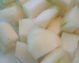 実家の味★　冬瓜と豚バラの炒め煮作り方1写真
