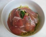 生ハムとルッコラのパスタ作り方6写真