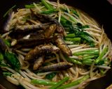 めざしと空芯菜の炒め物☆作り方7写真