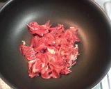 我が家の定番牛肉ピーマン作り方2写真