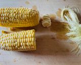 休日に作る丸ごととうもろこしスープ作り方1写真